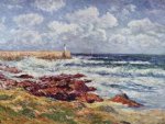 Henri Moret - Mole des Hafens von Audierne - 500 Teile (Puzzle)