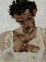 Egon Schiele - Selbstporträt mit gesenktem Kopf - 500 Teile (Puzzle)