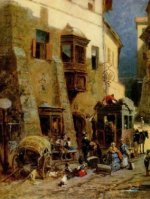 Carl Spitzweg - Zollstation in Zirl in Tirol (Zweierlei Reisen) - 500 Teile (Puzzle)
