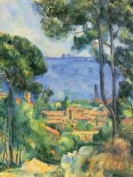 Paul Cézanne - Blick auf L'Estaque und das Chateaux d'If (Das Meer bei L'Estaque) - 500 Teile (Puzzle)