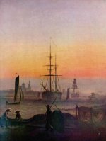 Caspar David Friedrich - Schiffe im Hafen von Greifswald - 500 Teile (Puzzle)