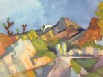 August Macke - Felsige Landschaft - 1.000 Teile (Puzzle)