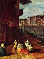 Francesco Guardi - Der Canal Grande in San Geremia, von einem Ankerplatz der Gondeln aus gesehen - 1.000 Teile (Puzzle)