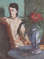 Edgar Germain Hilaire Degas - Sitzende Frau mit der Vase (Porträt der Mlle. E. Musson) - 1.000 Teile (Puzzle)