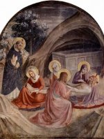 Fra Angelico - Freskenzyklus im Dominikanerkloster San Marco in Florenz, Szene: Grablegung Christi - 1.000 Teile (Puzzle)