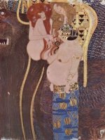 Gustav Klimt - Der Beethovenfries, Wandgemälde im Sezessionshaus in Wien, heute Österreiche Galerie - 1.000 Teile (Puzzle)