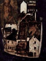 Egon Schiele - Tote Stadt oder Stadt am blauen Fluß - 1.000 Teile (Puzzle)