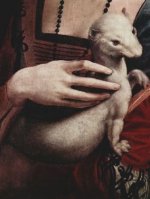 Leonardo da Vinci - Porträt einer Dame mit Hermelin, Detail - 1.000 Teile (Puzzle)