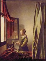 Jan Vermeer van Delft - Brieflesendes Mädchen am offenen Fenster - 1.000 Teile (Puzzle)