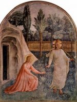 Fra Angelico - Freskenzyklus im Dominikanerkloster San Marco in Florenz, Szene: Noli me tangere - 1.000 Teile (Puzzle)