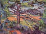 Paul Cézanne - Große Kiefer mit roten Feldern - 1.000 Teile (Puzzle)