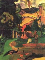 Paul Gauguin - Landschaft mit Pfauen (Matamoe) - 1.000 Teile (Puzzle)