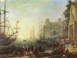 Claude Lorrain - Hafen mit der Villa Medici - 1.000 Teile (Puzzle)