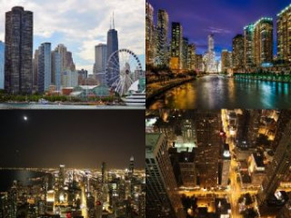 Collage Chicago - 1.000 Teile (Puzzle)