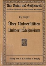 Über Universitäten und Universitätsstudium