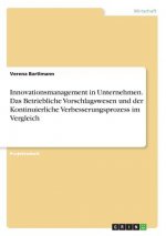 Innovationsmanagement in Unternehmen. Das Betriebliche Vorschlagswesen und der Kontinuierliche Verbesserungsprozess im Vergleich