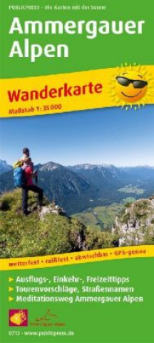 PublicPress Wanderkarte Ammergauer Alpen
