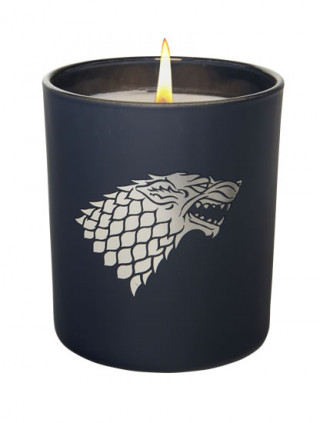 Game of Thrones: House Stark Large Glass Candle