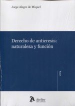 DERECHO ANTICRESIS.NATURALEZA Y FUNCIONES