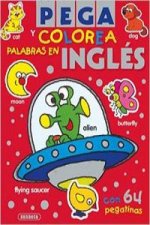 Pega y colorea palabras inglés 4