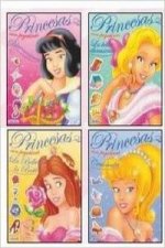 Princesas con pegatinas brillantes (4 Títulos)