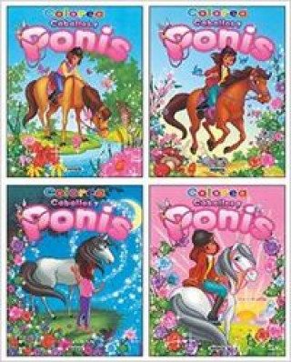 Colorea caballos y ponis (4 Títulos)