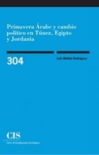 PRIMAVERA ÁRABE Y CAMBIO POLÍTICO EN TÚNEZ, EGIPTO Y JORDANIA