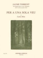 Per a una sola veu Op.36 (poemas de Carles Riba)