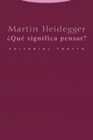 ¿Que significa pensar?