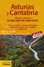 MAPA DE CARRETERAS ASTURIAS Y CANTABRIA 1:340.000 2018