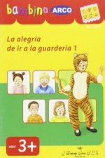 Bambino luk la alegria de ir a la guarderia