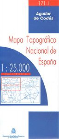 (171-I).Mapa topográfico Aguilar de Codés.(1:25.000)