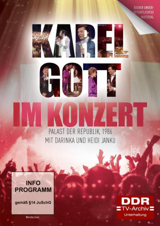 Im Konzert: Karel Gott 1986 im Palast der Republik mit Darinka und Heidi Janku