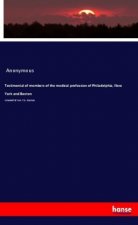 Testimonial of members of the medical profession of Philadelphia, New York and Boston