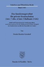 Das Sonderungsverbot für private Ersatzschulen (Art. 7 Abs. 4 Satz 3 Halbsatz 2 GG)