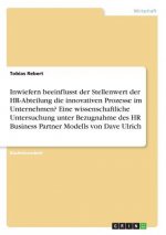 Inwiefern beeinflusst der Stellenwert der HR-Abteilung die innovativen Prozesse im Unternehmen? Eine wissenschaftliche Untersuchung unter Bezugnahme d