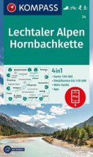 KOMPASS Wanderkarte Lechtaler Alpen, Hornbachkette