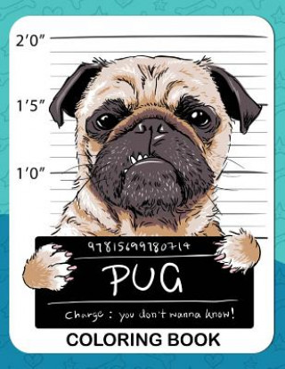 Pug Coloring Book: A Dog Fun and Beautiful Pages for Stress Relieving Unique Design (Rocket Publishing)(Brožovaná)