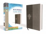 Niv, Bible for Kids, Leathersoft, Gray, Red Letter, Comfort Print: Thinline Edition