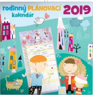 Rodinný plánovací kalendár - nástenný kalendár 2019