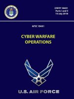 Cyber Warfare Operations 7- CFETP 1B4X1 (Parts I and II)