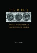 Journal of Greco-Roman Christianity and Judaism, Volume 13