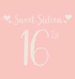 Happy 16th Birthday Guest Book (Hardcover)