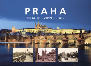 Kalendář nástěnný 2019 - Praha / Prague / Prag, 33,5 x 29 cm
