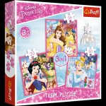 Puzzle Disney princezny Kouzelný svět 3v1