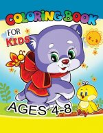 Coloring Book for Kids Ages 4-8: Cute dog, horse, lion, sheep, turtle and more.. for Kids, Girls Ages 8-12,4-8