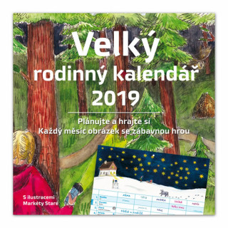 Velký rodinný kalendář - nástěnný kalendář 2019