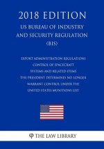 Export Administration Regulations - Control of Spacecraft Systems and Related Items the President Determines No Longer Warrant Control Under the Unite