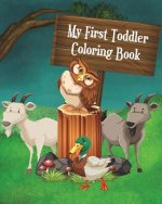 My First Toddler Coloring Book: Fun with Coloring, Mazes, Counting, Find 2 Same Pictures, Find The Differences Games, Word Search Puzzle & Dot To Dot
