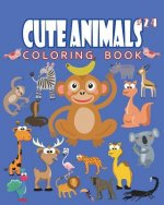 Cute Animals Coloring Book Vol.24: The Coloring Book for Beginner with Fun, and Relaxing Coloring Pages, Crafts for Children